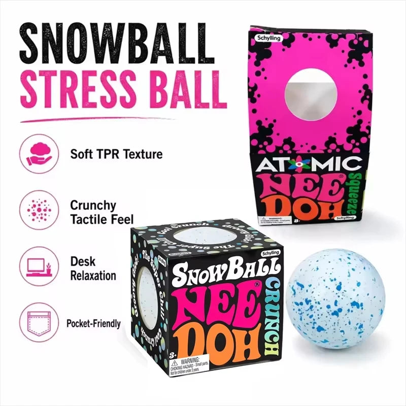 Needoh Snow Ball Crunch Squish