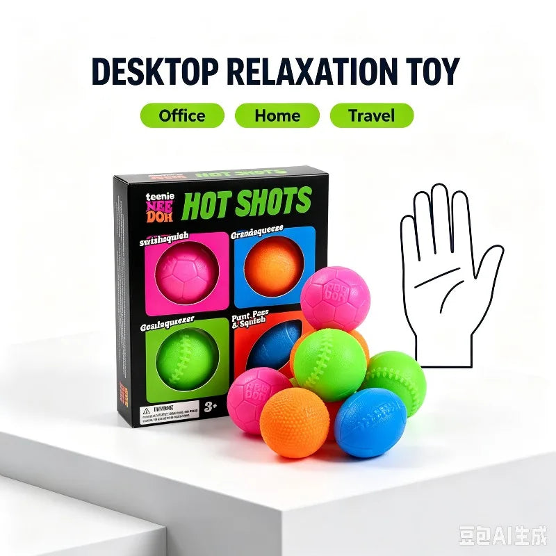 4-in-1 Sports Ball Fidget Squish