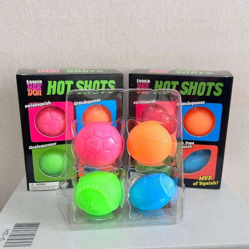 4-in-1 Sports Ball Fidget Squish