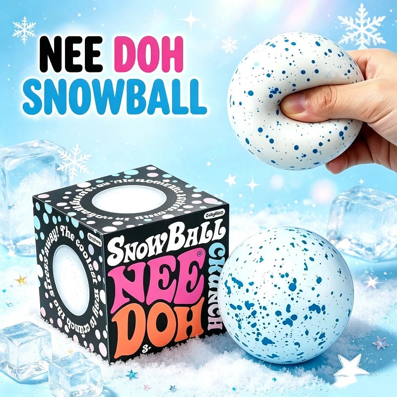 Needoh Snow Ball Crunch Squish