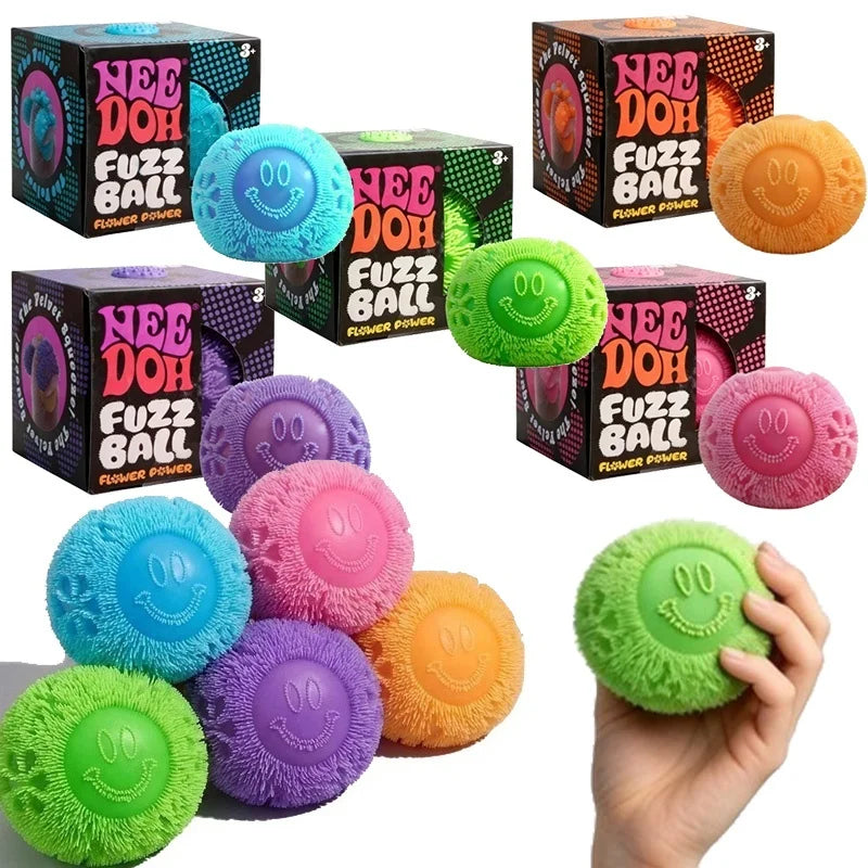 Needoh Fuzz Ball Squish
