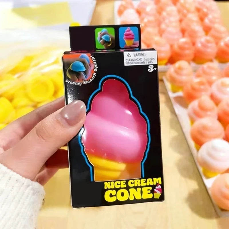 Needoh Colorful Ice Cream Cone Squish